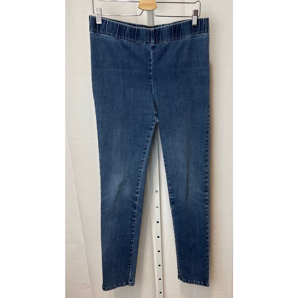 SOFT SURROUNDINGS Size M Tall MT Pull On Skinny Jeans Stretch Denim 44848 Blue